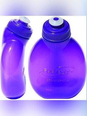 FuelBelt 7 oz Running Hydration Water Bottles 2-Pack Purple BPA-Free